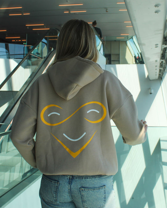 Wayo Smiley Hoodie – Beige