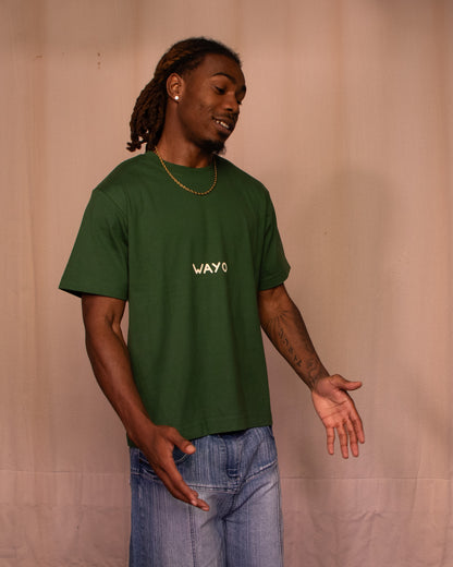 Let's Be Friends Tee - Forest Green