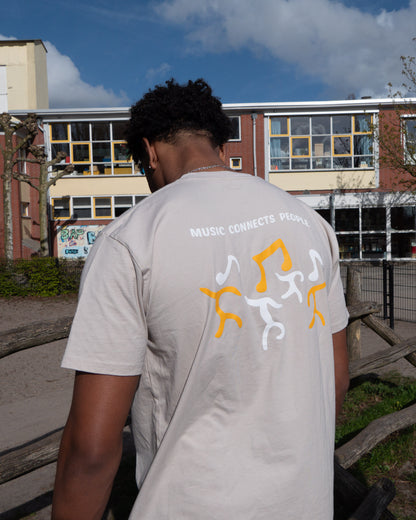 Music Connects People Tee - Bone