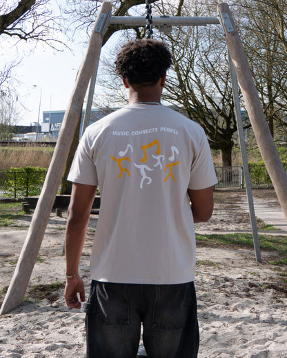 Music Connects People Tee - Bone
