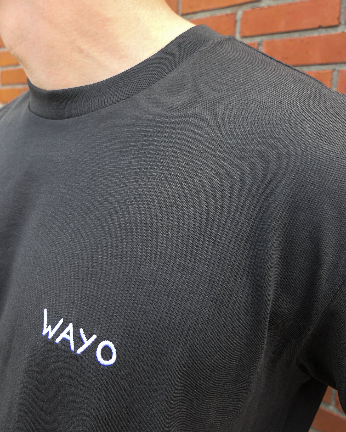 Striped Women Tee - Coal